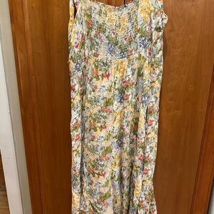 Reformation Multicolor Floral Maxi Skirt